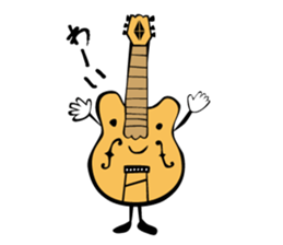 A word of various guitars sticker #7750132