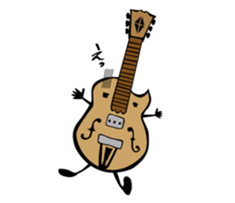 A word of various guitars sticker #7750133
