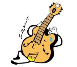 A word of various guitars sticker #7750134