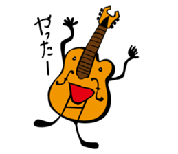 A word of various guitars sticker #7750135