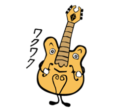 A word of various guitars sticker #7750136