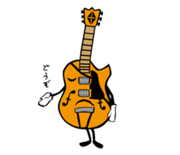 A word of various guitars sticker #7750137
