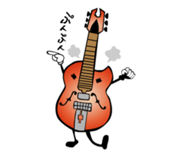 A word of various guitars sticker #7750138