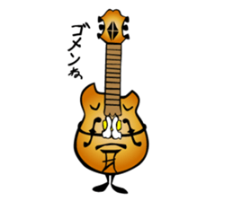 A word of various guitars sticker #7750139