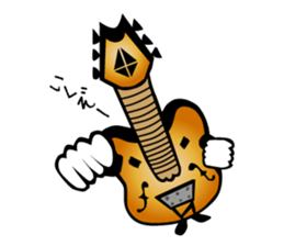 A word of various guitars sticker #7750140