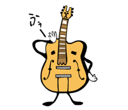 A word of various guitars sticker #7750141