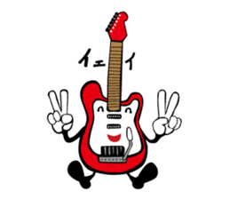 A word of various guitars sticker #7750143
