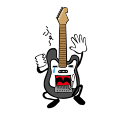 A word of various guitars sticker #7750144