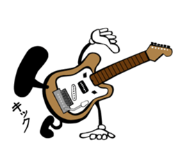 A word of various guitars sticker #7750145