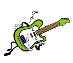 A word of various guitars sticker #7750146