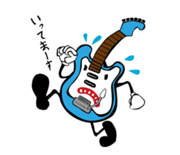A word of various guitars sticker #7750147