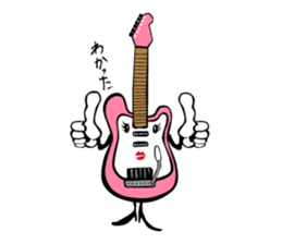 A word of various guitars sticker #7750148