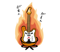 A word of various guitars sticker #7750149