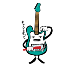 A word of various guitars sticker #7750151