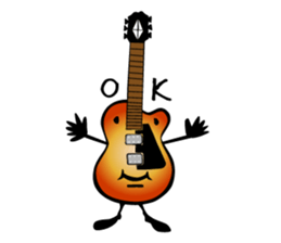 A word of various guitars sticker #7750153