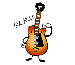 A word of various guitars sticker #7750154