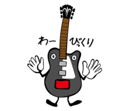 A word of various guitars sticker #7750156
