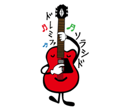 A word of various guitars sticker #7750157