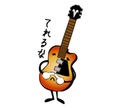 A word of various guitars sticker #7750160