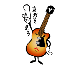 A word of various guitars sticker #7750161