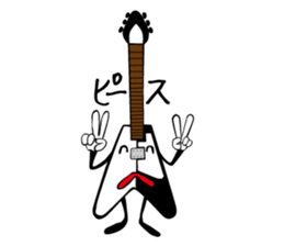 A word of various guitars sticker #7750162