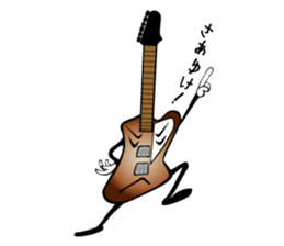 A word of various guitars sticker #7750163