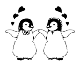 Monochrome animal band sticker #7750203