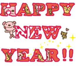 nene-nyan*Merry Christmas&Happy New Year sticker #7750792