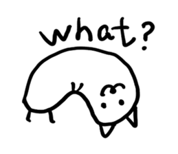 Alpaca dog sticker #7750904