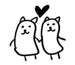 Alpaca dog sticker #7750912