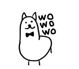 Alpaca dog sticker #7750923