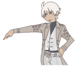 The man who is full of expressions sticker #7751659