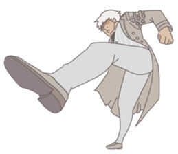 The man who is full of expressions sticker #7751660