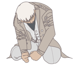 The man who is full of expressions sticker #7751663