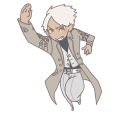 The man who is full of expressions sticker #7751664