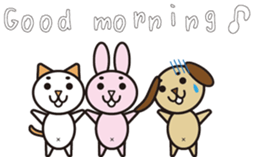 NEKOMAROSAN,USAMAROSAN and INUMAROSAN.E1 sticker #7752228