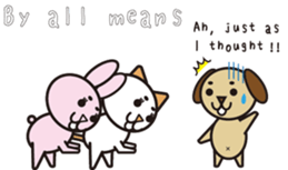 NEKOMAROSAN,USAMAROSAN and INUMAROSAN.E1 sticker #7752231