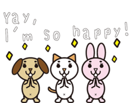 NEKOMAROSAN,USAMAROSAN and INUMAROSAN.E1 sticker #7752237