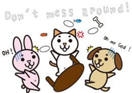 NEKOMAROSAN,USAMAROSAN and INUMAROSAN.E1 sticker #7752242