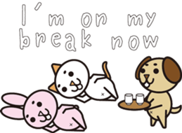 NEKOMAROSAN,USAMAROSAN and INUMAROSAN.E1 sticker #7752244