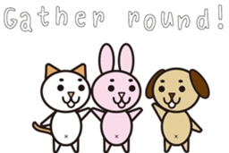 NEKOMAROSAN,USAMAROSAN and INUMAROSAN.E1 sticker #7752245