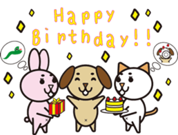 NEKOMAROSAN,USAMAROSAN and INUMAROSAN.E1 sticker #7752247