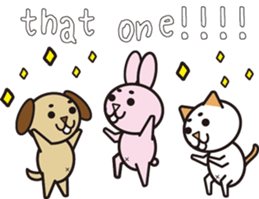 NEKOMAROSAN,USAMAROSAN and INUMAROSAN.E1 sticker #7752251