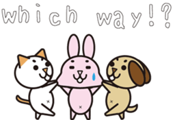 NEKOMAROSAN,USAMAROSAN and INUMAROSAN.E1 sticker #7752253