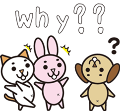 NEKOMAROSAN,USAMAROSAN and INUMAROSAN.E1 sticker #7752257