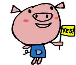 Life of pig sticker #7752521