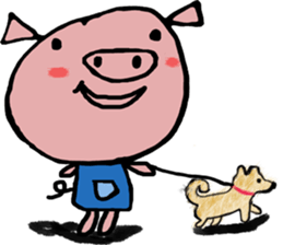 Life of pig sticker #7752538