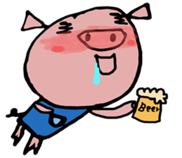 Life of pig sticker #7752543