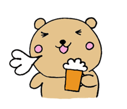 dino is cute bear sticker #7753028