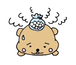 dino is cute bear sticker #7753030